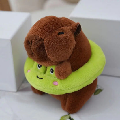 Cute Small Size Capybara Plush Toy With Wings Hoodie Simulation Capybara Doll Fluffty Toy Birthday Gifts