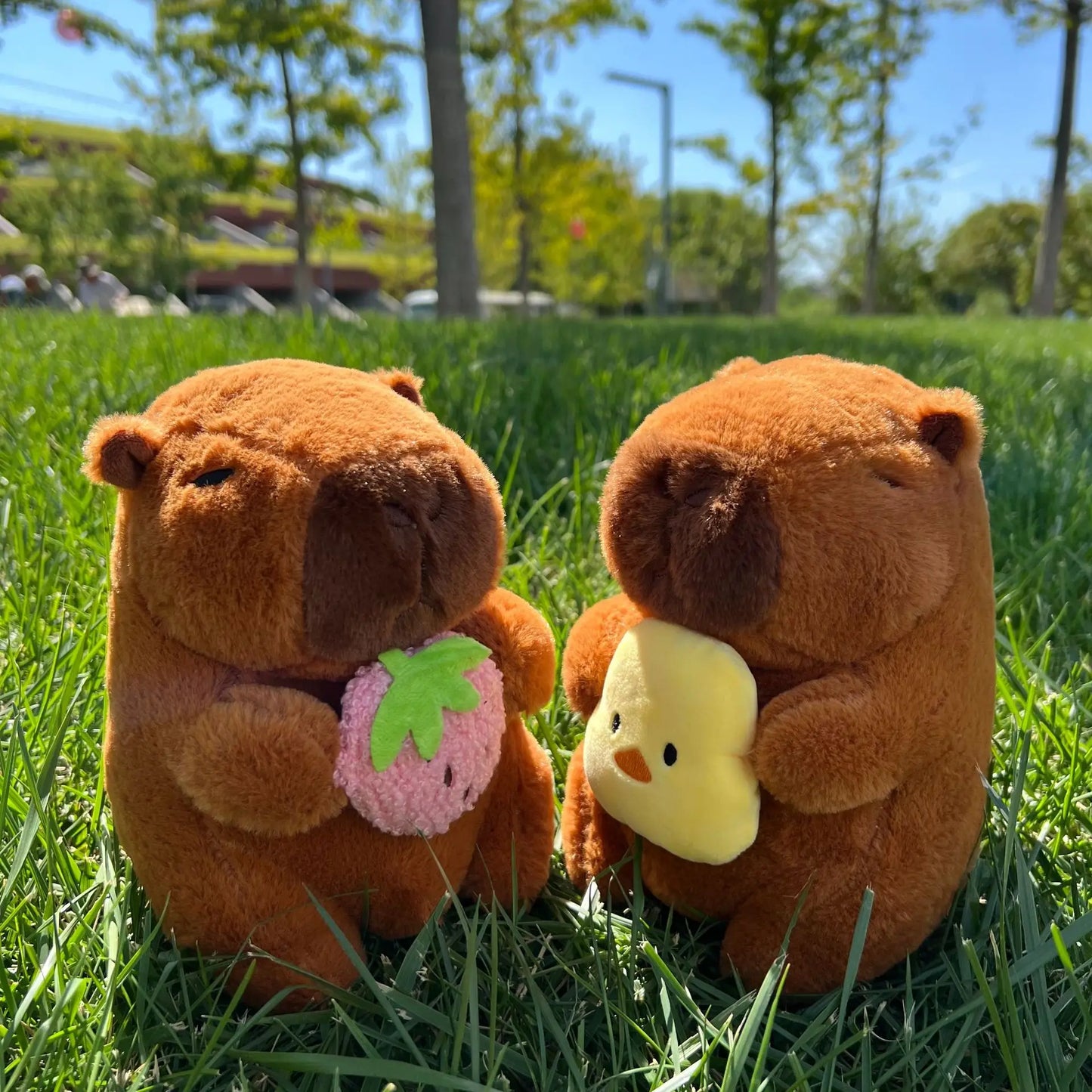 New 21cm Capybara Plush Toy Simulation Capibara Anime Fluffty Toy Cute Soft Stuffed Animals Doll Plush Christmas Gifts for Kids