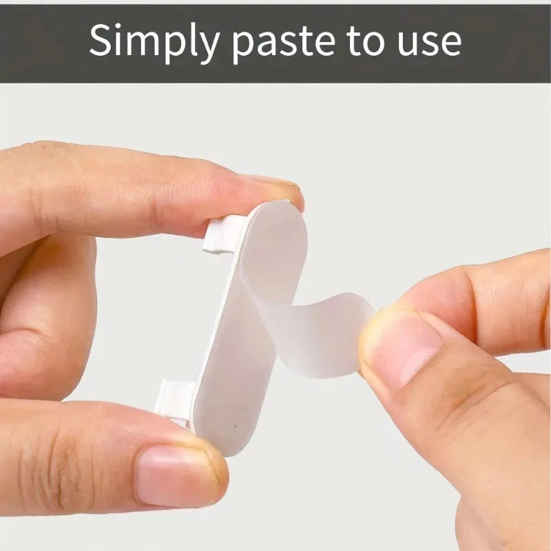 Plastic Cable Holder Clips Self-Adhesive Wire Organizers Storage Gadget