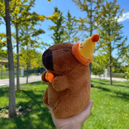 New 21cm Capybara Plush Toy Simulation Capibara Anime Fluffty Toy Cute Soft Stuffed Animals Doll Plush Christmas Gifts for Kids