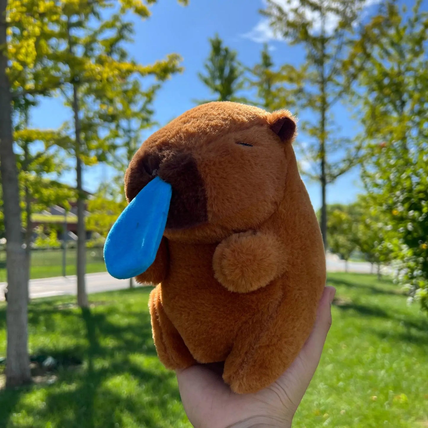 New 21cm Capybara Plush Toy Simulation Capibara Anime Fluffty Toy Cute Soft Stuffed Animals Doll Plush Christmas Gifts for Kids