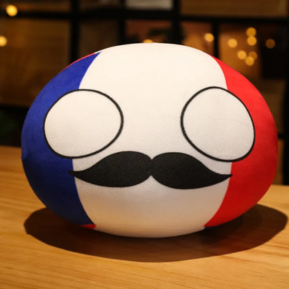 Polandball Country Ball Plush Denmark Usa France Uk Japan Germany Italy