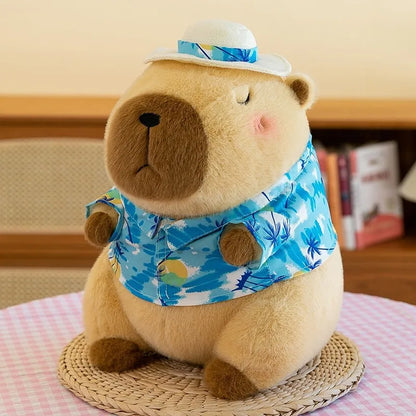 New 21cm Capybara Plush Toy Simulation Capibara Anime Fluffty Toy Cute Soft Stuffed Animals Doll Plush Christmas Gifts for Kids