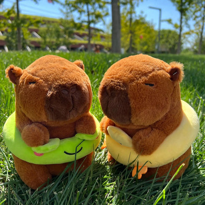 New 21cm Capybara Plush Toy Simulation Capibara Anime Fluffty Toy Cute Soft Stuffed Animals Doll Plush Christmas Gifts for Kids