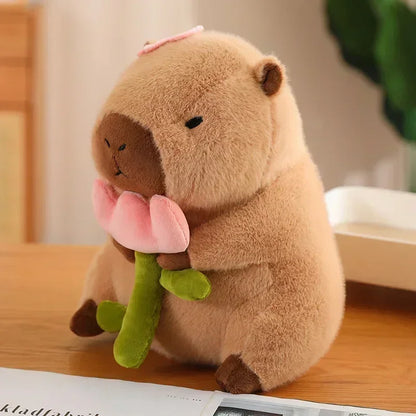 23CM Kawaii Anime Capybara Bread Plush Toy Creative Stuffed Animals Capybara Toast Doll Girl Birthday Toys Girlfriend Cute Gift