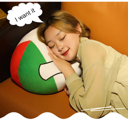 Polandball Country Ball Plush Denmark Usa France Uk Japan Germany Italy