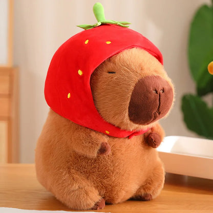 New 21cm Capybara Plush Toy Simulation Capibara Anime Fluffty Toy Cute Soft Stuffed Animals Doll Plush Christmas Gifts for Kids