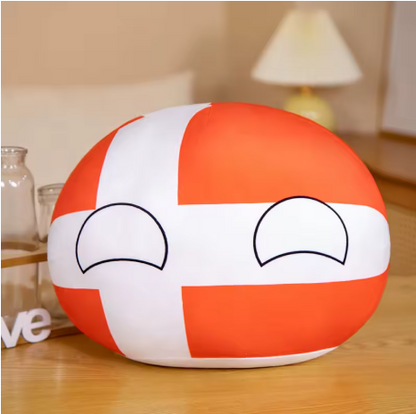 Polandball Country Ball Plush Denmark Usa France Uk Japan Germany Italy