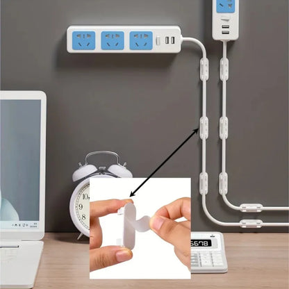 Plastic Cable Holder Clips Self-Adhesive Wire Organizers Storage Gadget