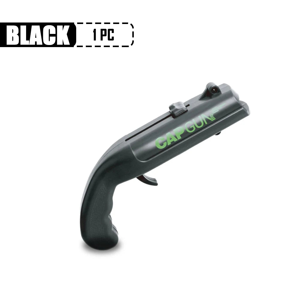 Portable Cap Gun Creative Flying Cap Launcher Beer Opener Bar Tools Beverage Opener Shaped Cap Opener Red Grey