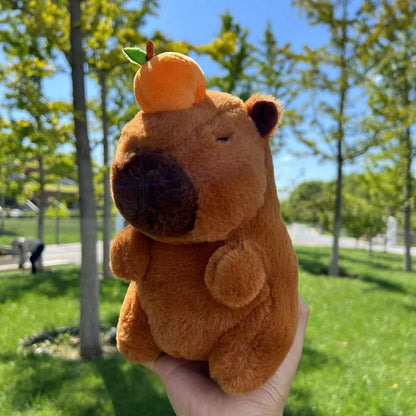 New 21cm Capybara Plush Toy Simulation Capibara Anime Fluffty Toy Cute Soft Stuffed Animals Doll Plush Christmas Gifts for Kids